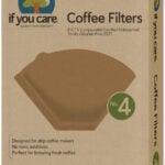 Filtre de cafea nealbite (fara clor) compostabile marimea 4 100buc If You Care