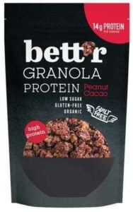 Granola proteica cu alune si cacao bio 300g Bettr