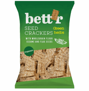 Crackers integrali cu ierburi bio 150g Bettr