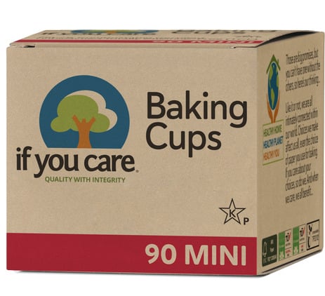 Hartie de copt briose nealbita (fara clor) compostabila mini 90buc If You Care