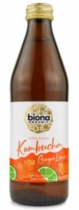 Kombucha cu ghimbir si lime bio 330ml Biona