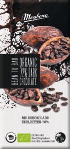 Ciocolata neagra 72% bio 100g Meybona
