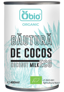 Bautura de cocos bio 400ml Obio