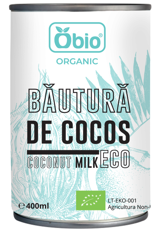Bautura de cocos bio 400ml Obio