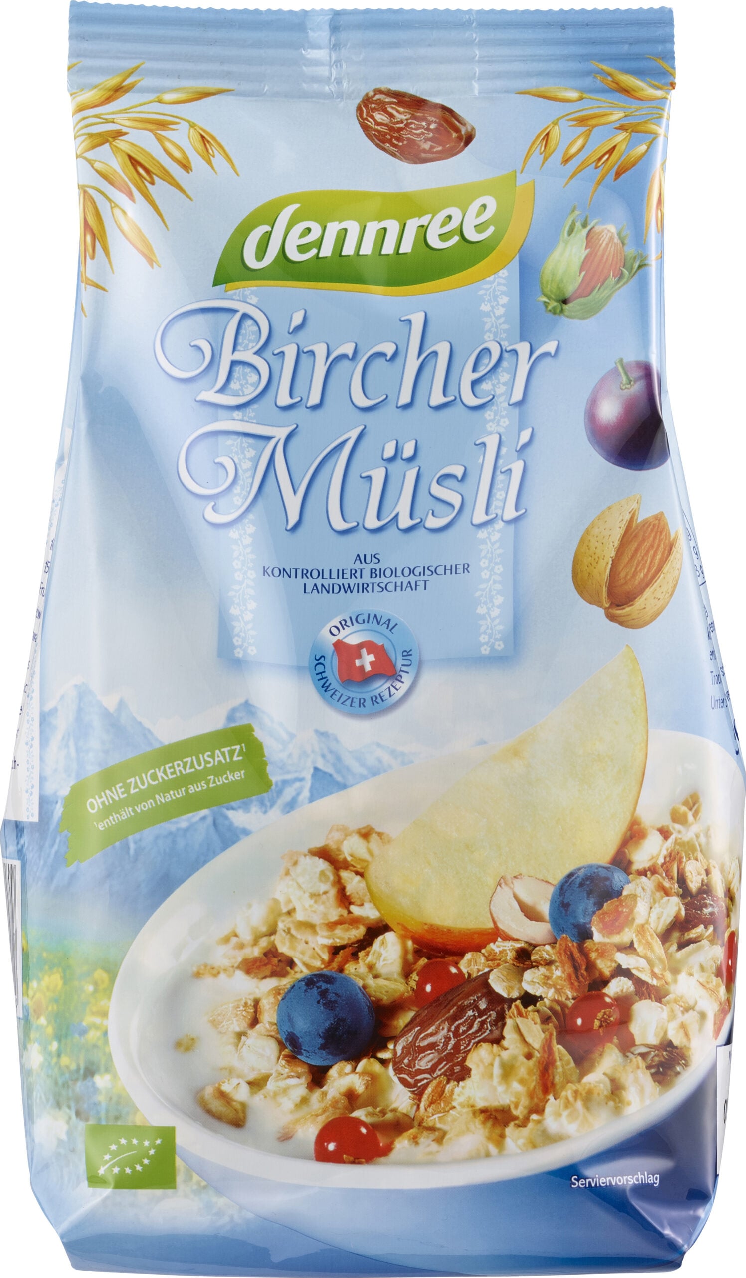 Musli bircher bio 500g Dennree