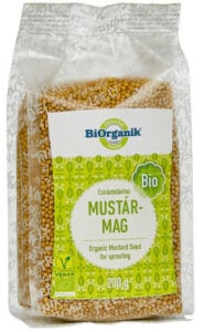 Mustar boabe pentru germinat bio 200g Biorganik