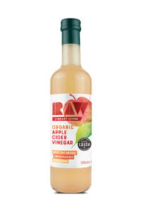 Otet din cidru de mere nefiltrat bio 500ml Raw Health