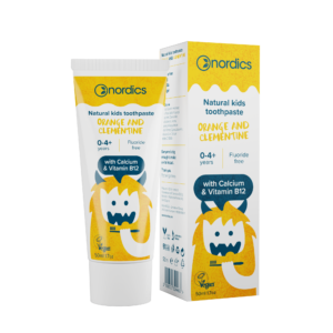 Pasta de dinti naturala pentru copii cu portocale si clementine 50ml Nordics