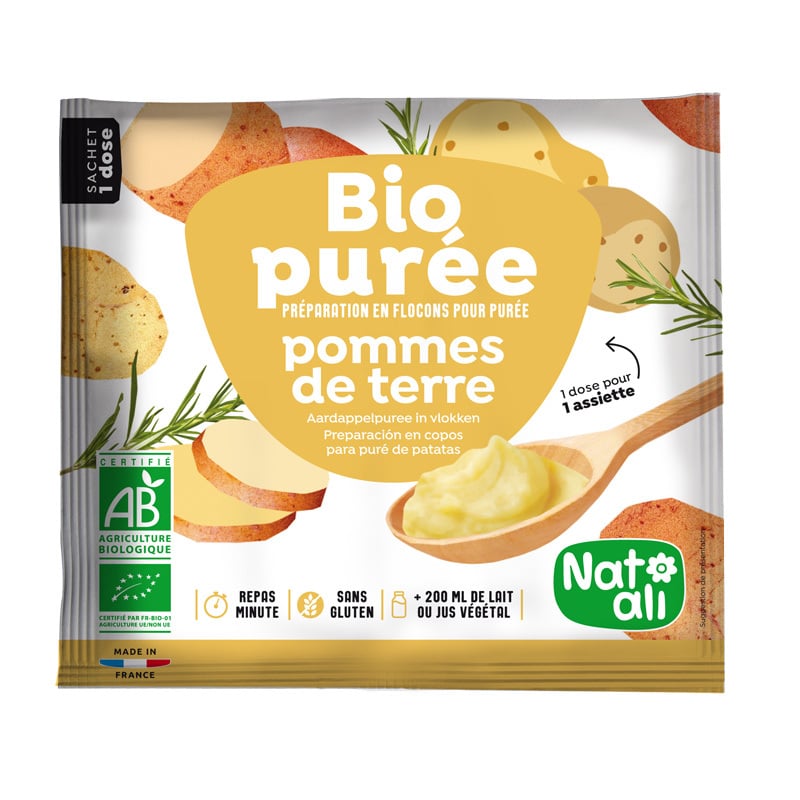 Piure instant de cartofi bio 30g Nat-ali