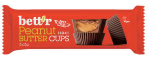 Praline cu crema de arahide bio 3buc x 13g Bettr