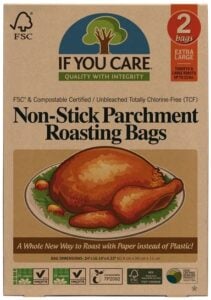 Pungi pentru copt nealbite (fara clor) compostabile extra large 2buc If You Care