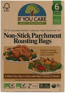 Pungi pentru copt nealbite (fara clor) compostabile medium 6buc If You Care