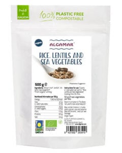 Orez si linte cu alge bio 500g Algamar