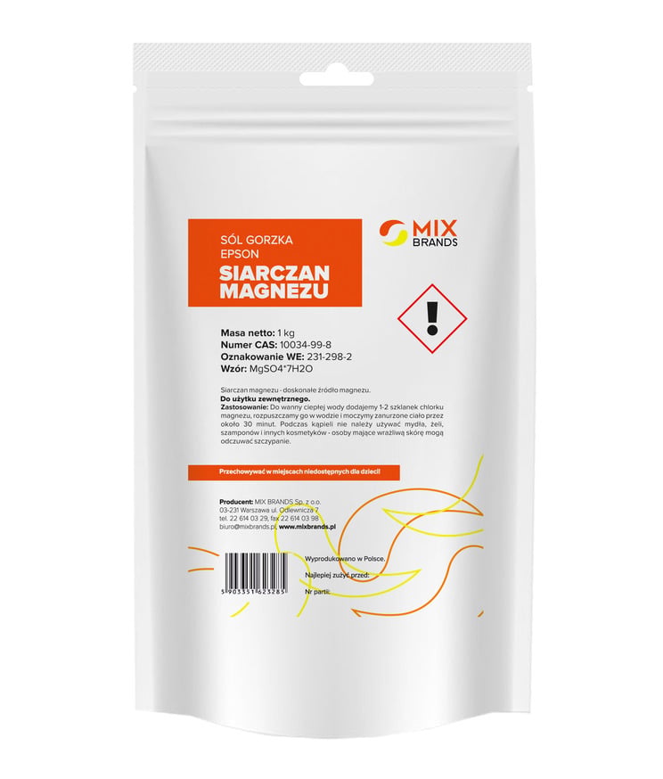 Sare amara - sare epsom - sulfat de magneziu 1kg Mix Brands