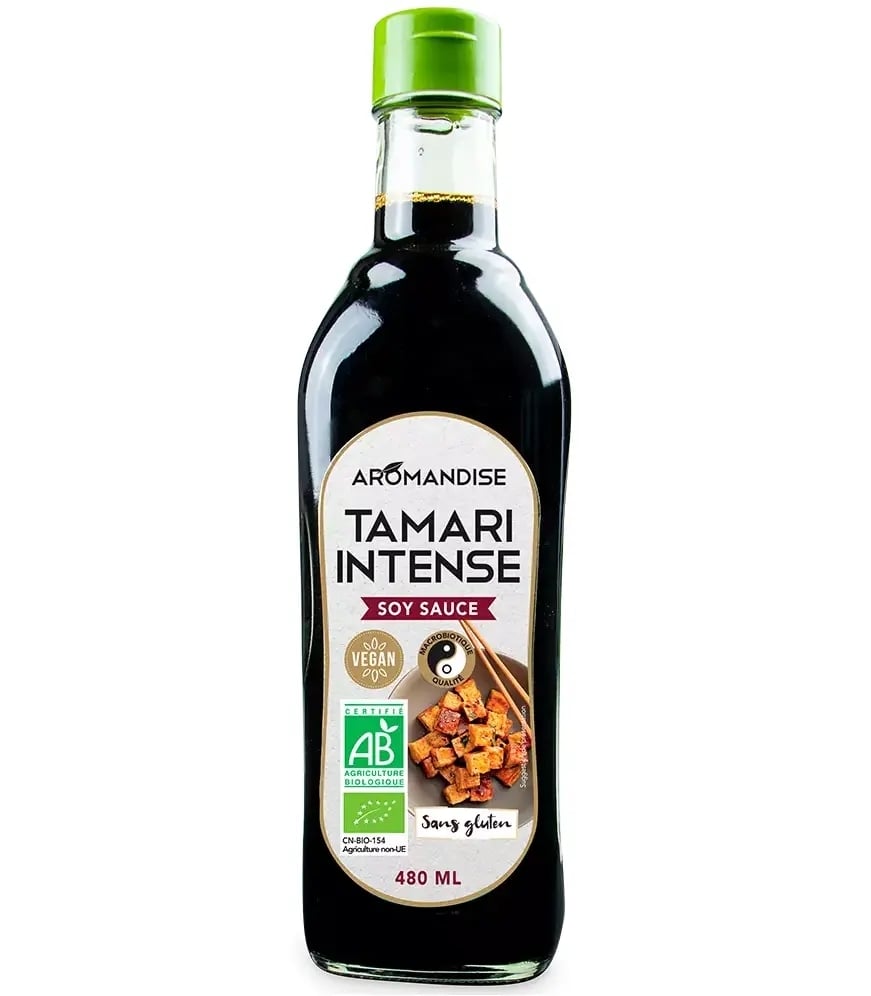 Sos de soia tamari intens bio 480ml Aromandise
