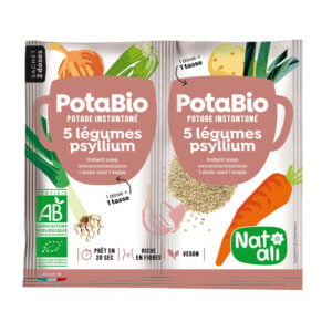 Supa instant cu 5 legume si psyllium bio 2 buc x 8.5g 17g Nat-ali