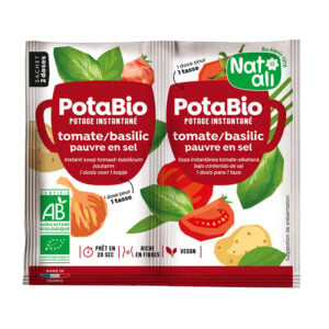 Supa instant cu rosii, busuioc si legume bio 2 buc x 8.5g 17g Nat-ali