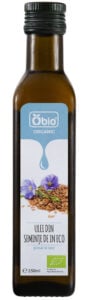 Ulei din seminte de in bio 250ml Obio
