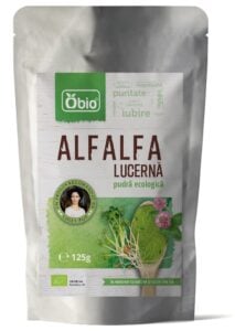 Alfalfa (lucerna) pudra bio 125g Obio