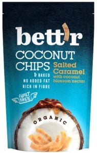 Chips de cocos si caramel sarat bio 70g Bettr