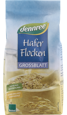 Fulgi de ovaz mari bio 500g Dennree
