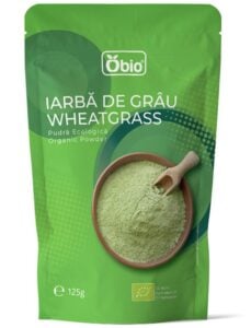 Iarba de grau pudra bio 125g Obio