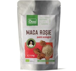 Maca rosie pudra bio 125g Obio