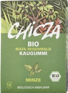 Guma de mestecat cu menta bio 12 lamele - 30g Chicza