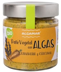 Crema tartinabila cu alge, morcovi si turmeric bio 180g Algamar