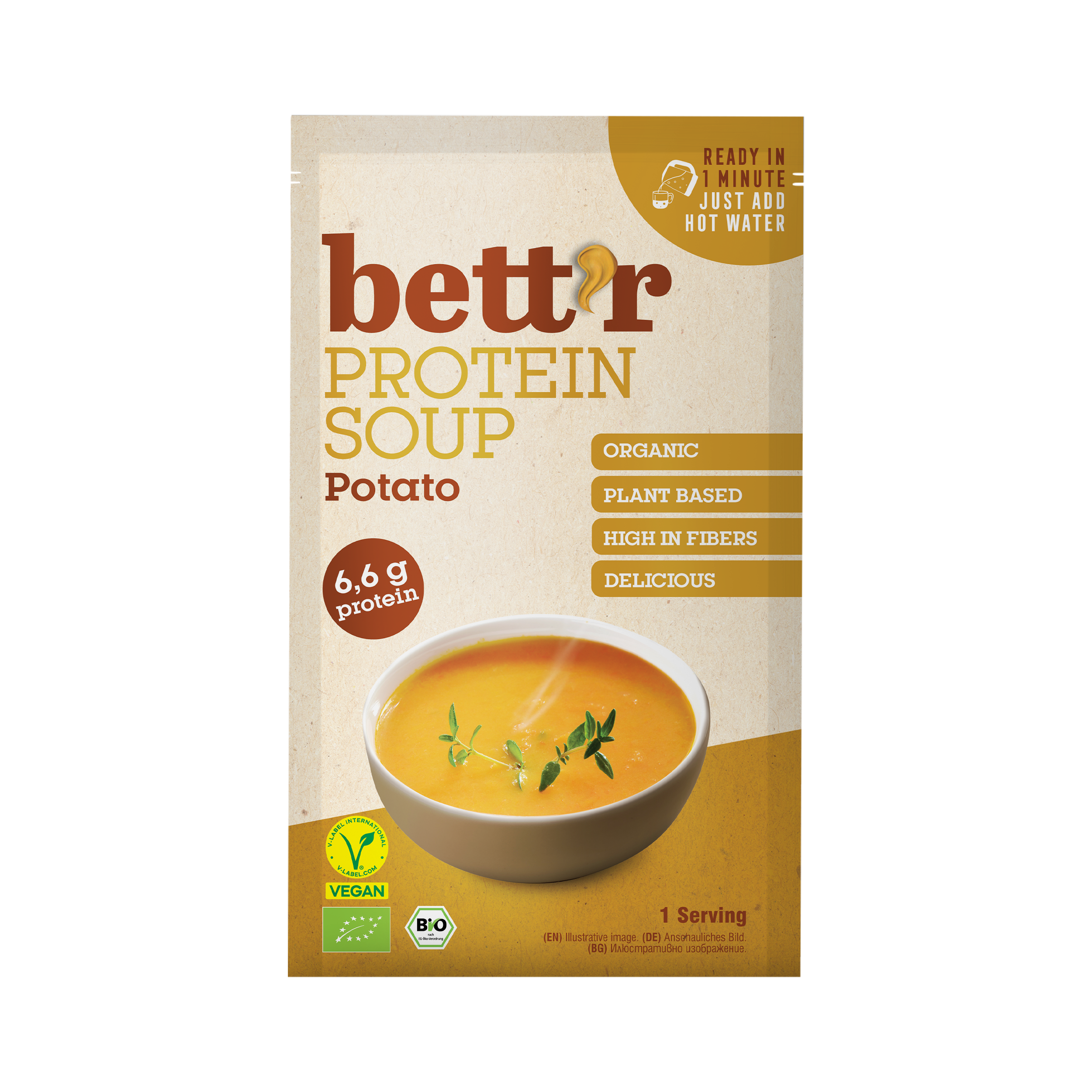 Supa instant proteica cu cartofi bio 30g Bettr