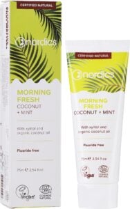 Pasta de dinti morning fresh cu cocos si menta ecologica 75ml Nordics