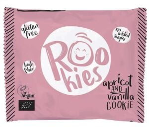 Rookies cu caise si vanilie bio 40g Rookies