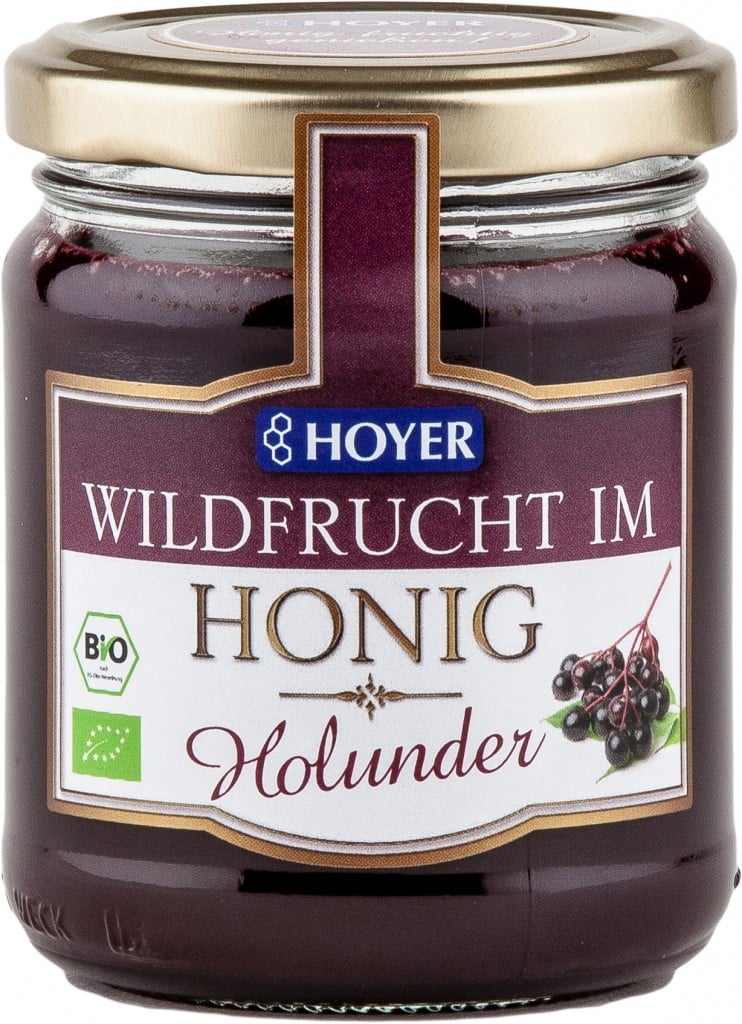 Fructe de soc in miere bio 250g Hoyer
