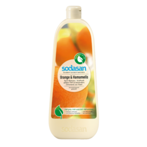 Detergent lichid pentru vase cu portocala si hamamelis ecologic 1l Sodasan