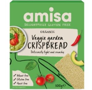 Crispbread veggie garden bio 100g Amisa