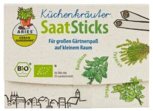 Betisoare cu seminte pentru semanat - ierburi aromatice bio 8 bucati Aries