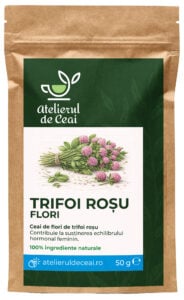 Ceai de flori de trifoi roșu