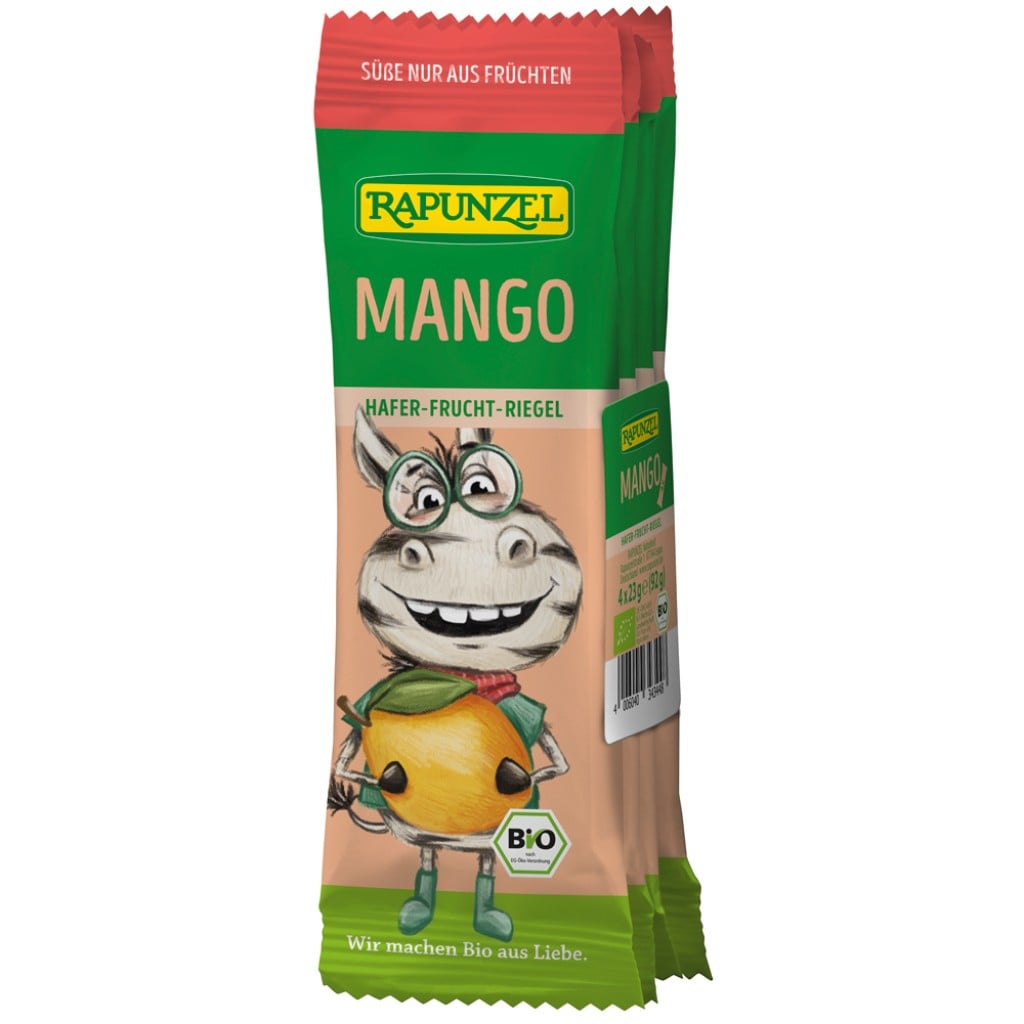 Baton cu ovaz si mango pentru copii  3 ani 4x23g, eco - Rapunzel