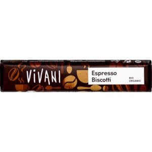 Baton de ciocolata espresso biscotti, eco - Vivani