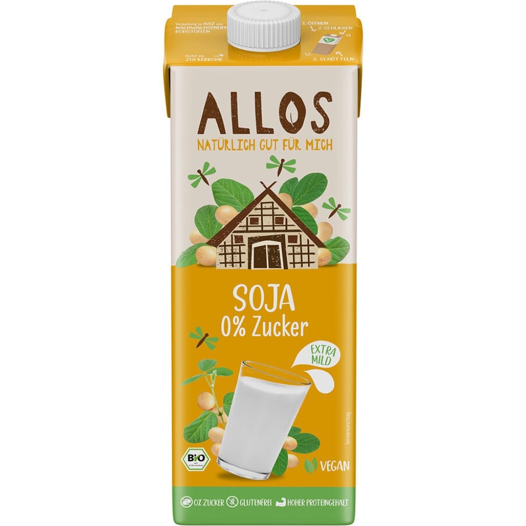 Bautura de soia fara gluten, eco - Allos