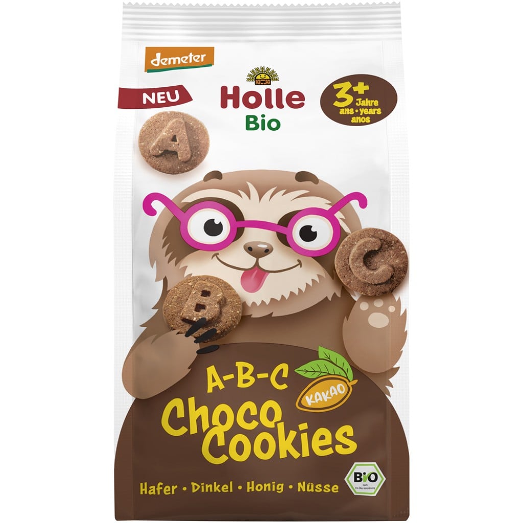 Biscuiti alfabet pentru copii cu cacao si cu alune de padure  3 ani, eco - Holle