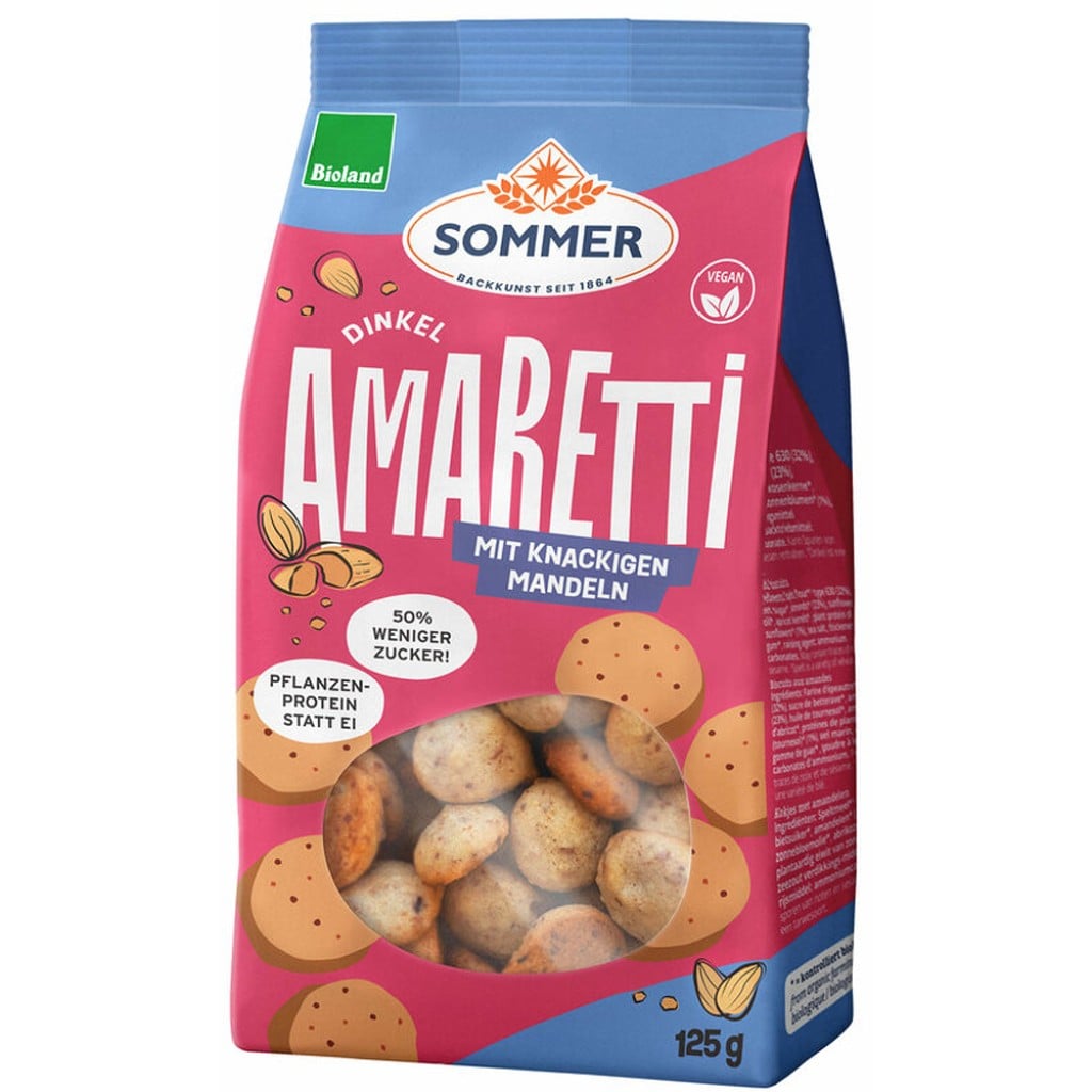 Biscuiti Amaretti din faina de spelta, eco - Sommer