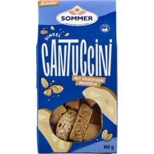 Biscuiti Cantuccini din spelta cu migdale vegani, eco - Sommer