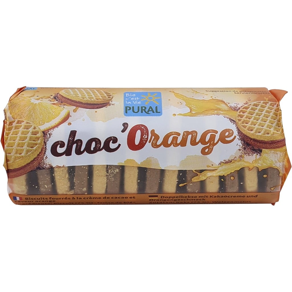 Biscuiti cu crema de cacao si portocale, eco - Pural
