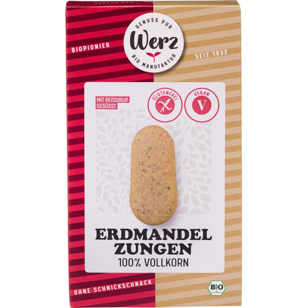 Biscuiti din faina integrala de orez si nuci tigru fara gluten, eco - Werz