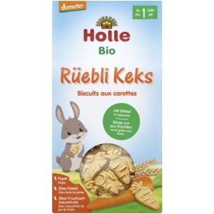 Biscuiti din grau spelta si morcovi Demeter pentru copii 1 an, eco - Holle