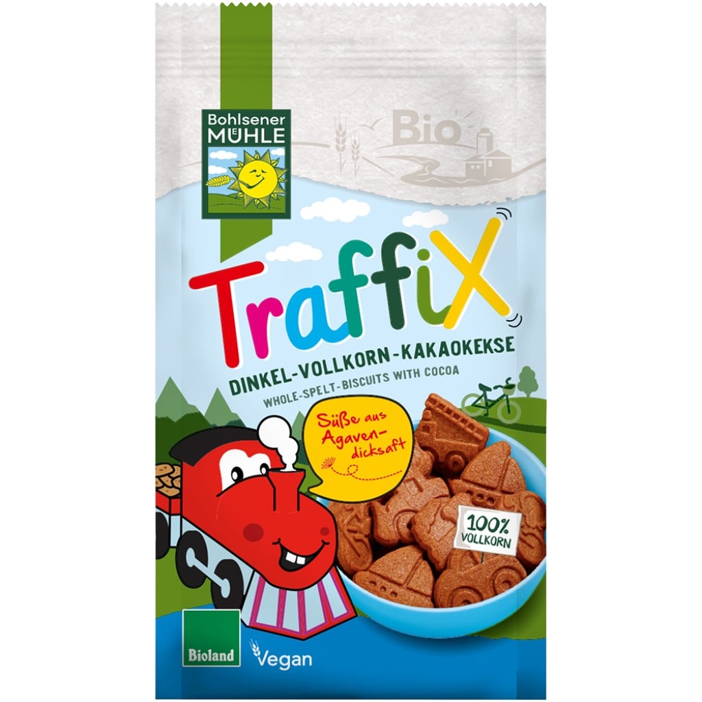 Biscuiti din spelta cu ciocolata indulciti cu agave pentru copii, eco - Bohlsener Muehle
