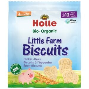 Biscuiti din spelta mica ferma pentru copii 10 luni, eco - Holle