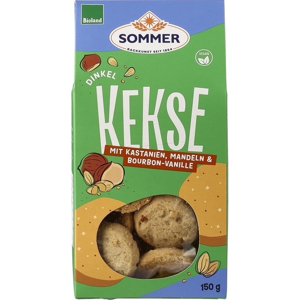 Biscuiti vegani cu castane si migdale, eco - Sommer