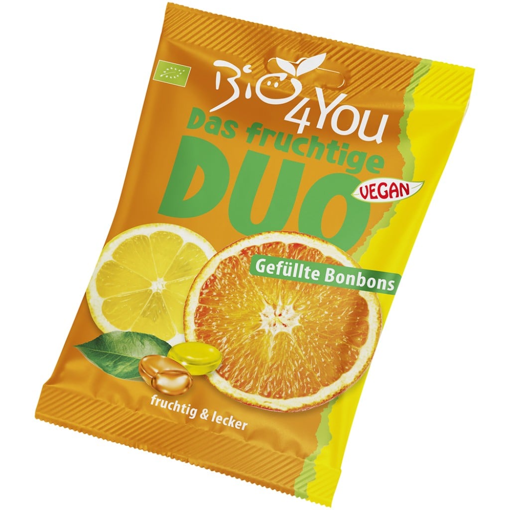 Bomboane duo cu portocala si lamaie, eco - Bio4You